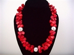 Picture of Red Coral and 925 Silver Components