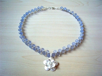 Picture of Blue Chalcedony and 925 Silver Components