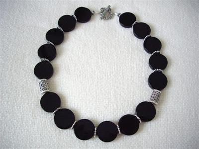 Picture of Black Onyx and 925 Silver Components