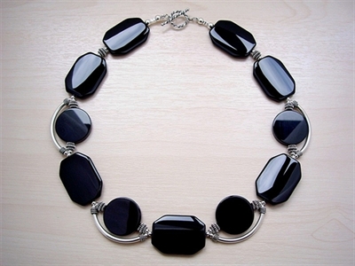 Picture of Black Onyx and 925 Silver Components