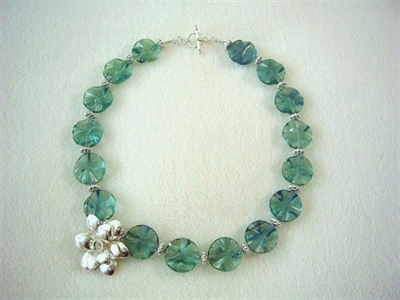 Picture of Green Fluorite and 925 Silver Components