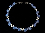 Picture of Fresh Water Pearls, Blue Chalcedony and 925 Silver Components
