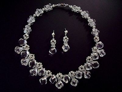 Picture of Clear Quartz, Swarovski Crystals and 925 Silver Components