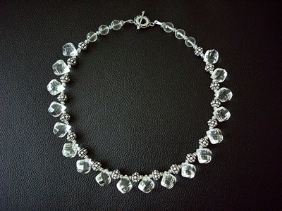 Picture of Clear Quartz, Swarovski Crystals and 925 Silver Components