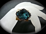 Picture of Swarovski brass ring.