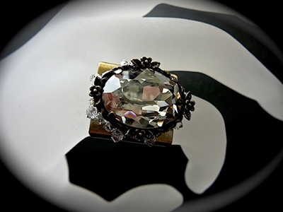 Picture of Swarovski brass ring.