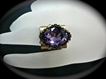 Picture of Swarovski brass ring.