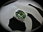 Picture of Swarovski Rhodium ring. 
