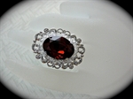 Picture of Swarovski Rhodium ring.