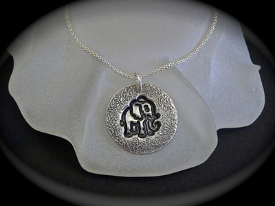 Picture of Art Clay Silver Pendant.